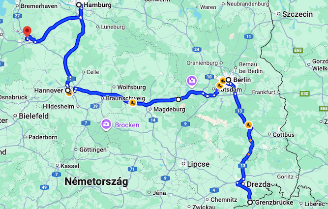 Németországi útvonal