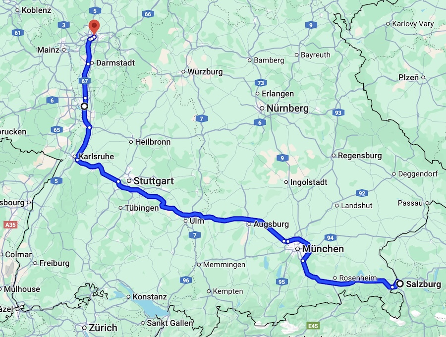 Németországi útvonal
